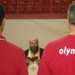 Ο αγιασμός των ομάδων βόλεϊ ανδρών και γυναικών