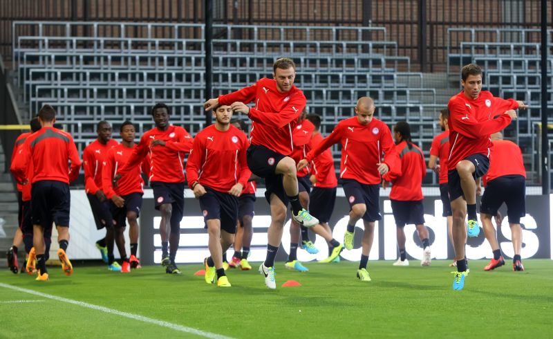 Η προπόνηση στις Βρυξέλλες