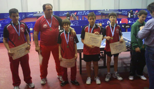 Χάλκινοι οι παίδες της Ακαδημίας επιτραπέζιας αντισφαίρισης