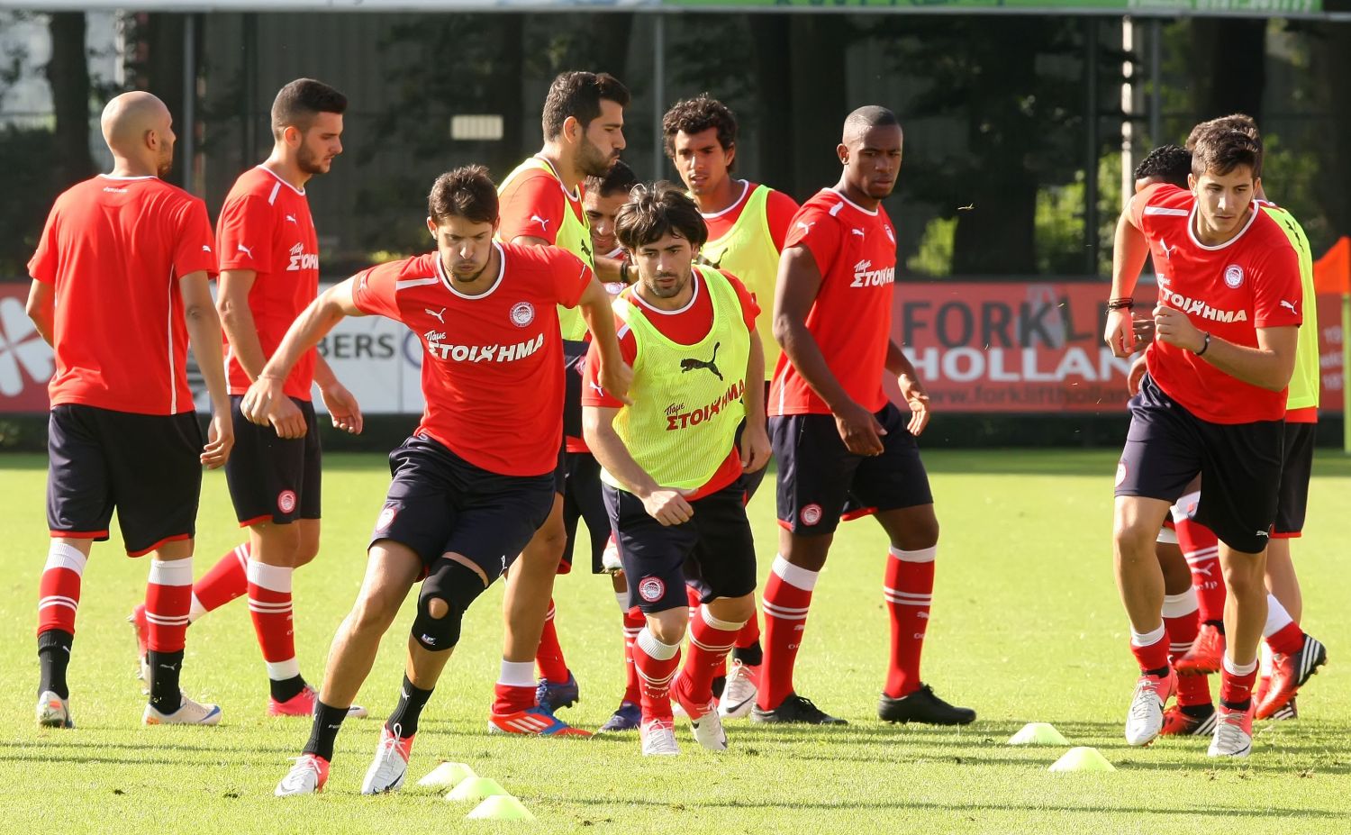 Sueve sesión antes del enfrentamiento ante el Willem