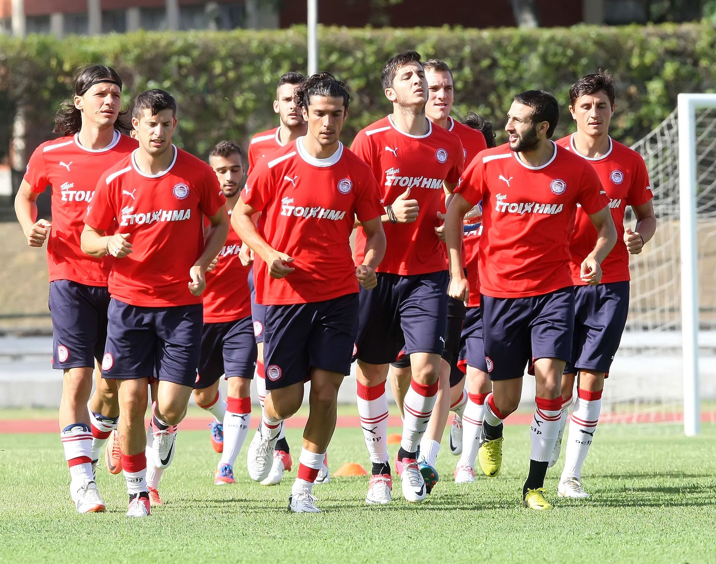 Η προπόνηση πριν το φιλικό