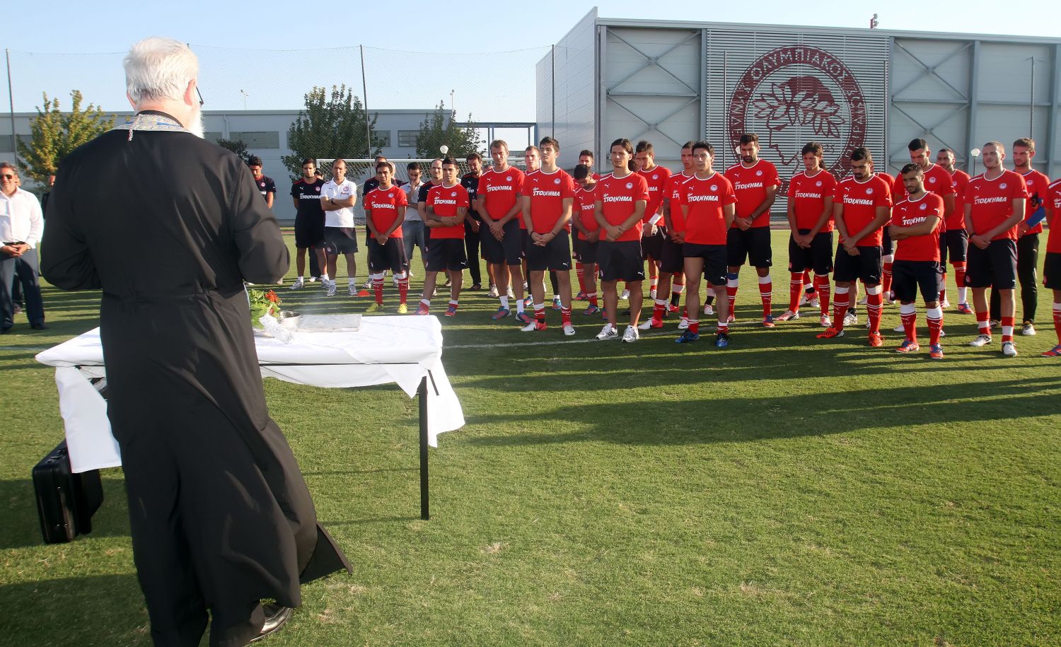 Ο αγιασμός για τη νέα χρονιά