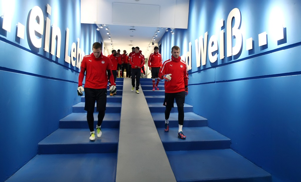 Η προπόνηση πριν τη Σάλκε