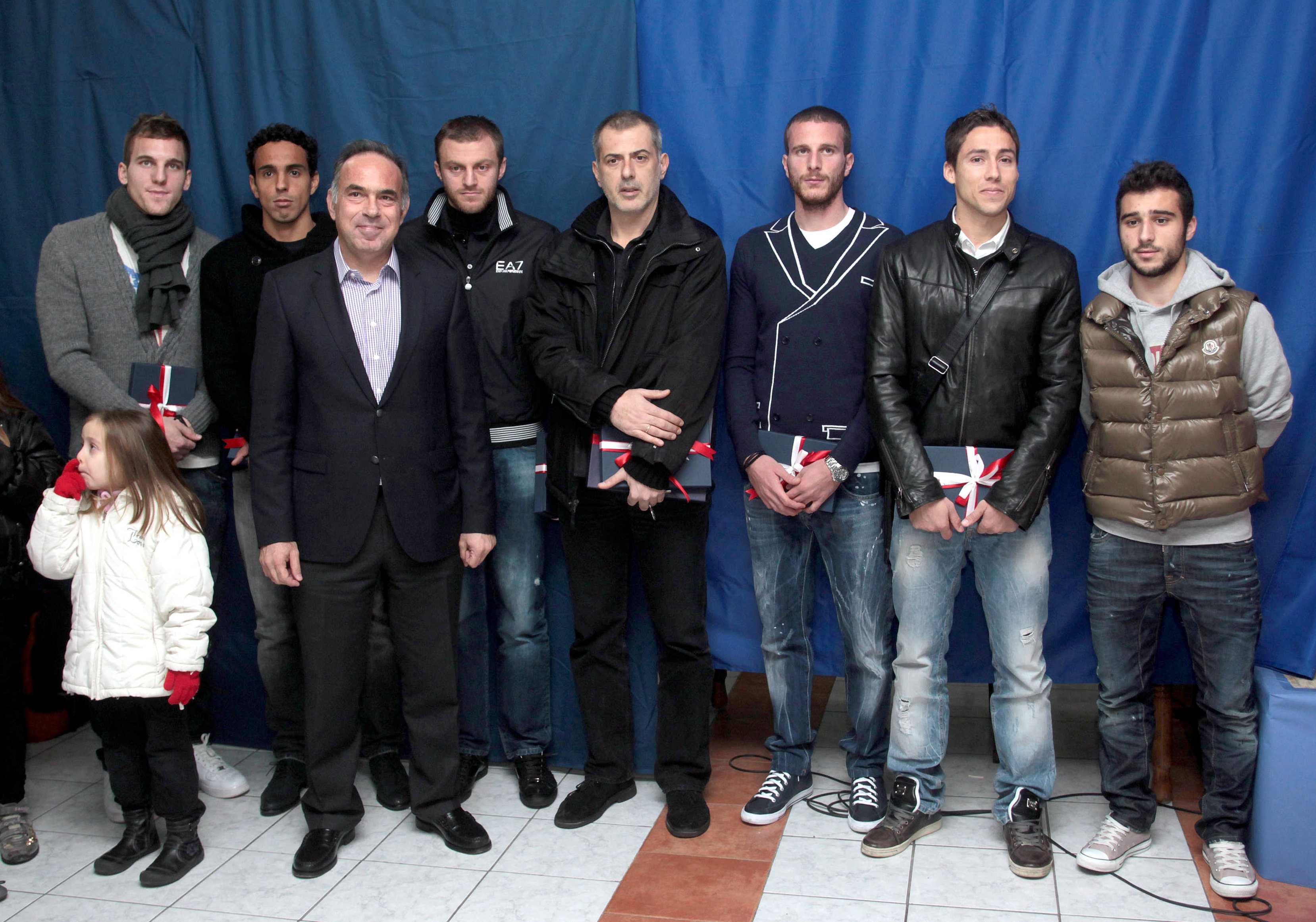 Olympiacos visits the Parish Church of Saint Eleftherios, Kaminia