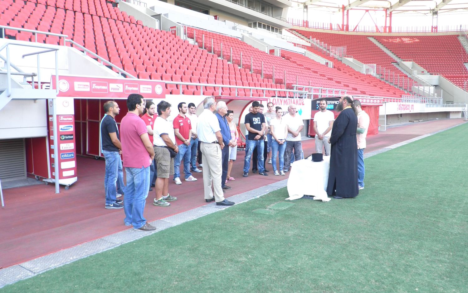 Ο αγιασμός στο «Γ. Καραϊσκάκης»