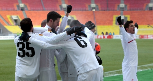 Ultimo entrenamiento de cara al partido contra el Rubin Kazan