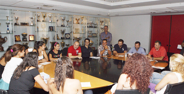 Η πρώτη συγκέντρωση της ομάδας βόλεϊ γυναικών