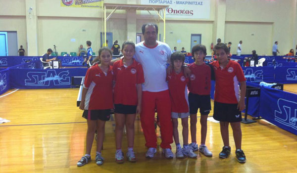 Επιτυχία για την ομάδα επιτραπέζιας αντισφαίρισης παίδων