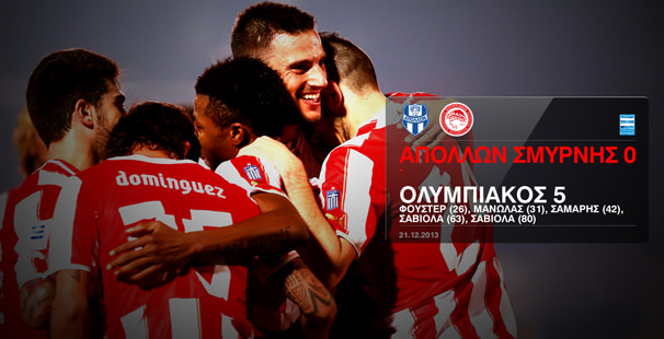 Apollon Smirnis – Olympiacos 0-5