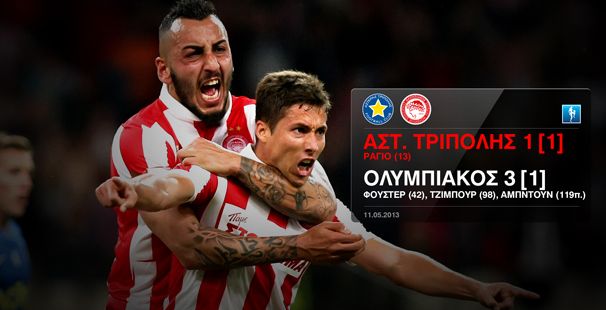 Olympiacos wins the Double in Greece!