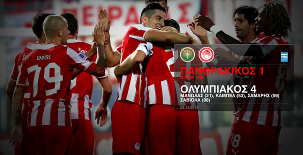 Panthrakikos – Olympiacos 1-4