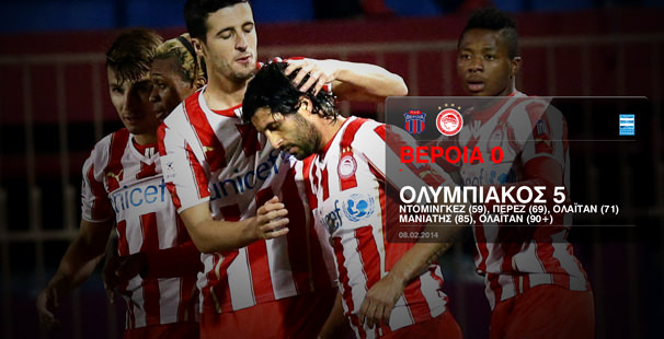Veroia – Olympiacos 0-5
