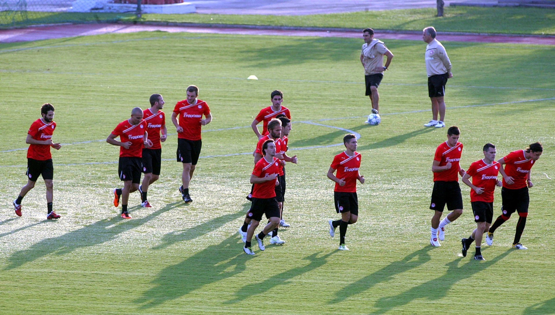 H προετοιμασία για τον αγώνα με την Ξάνθη