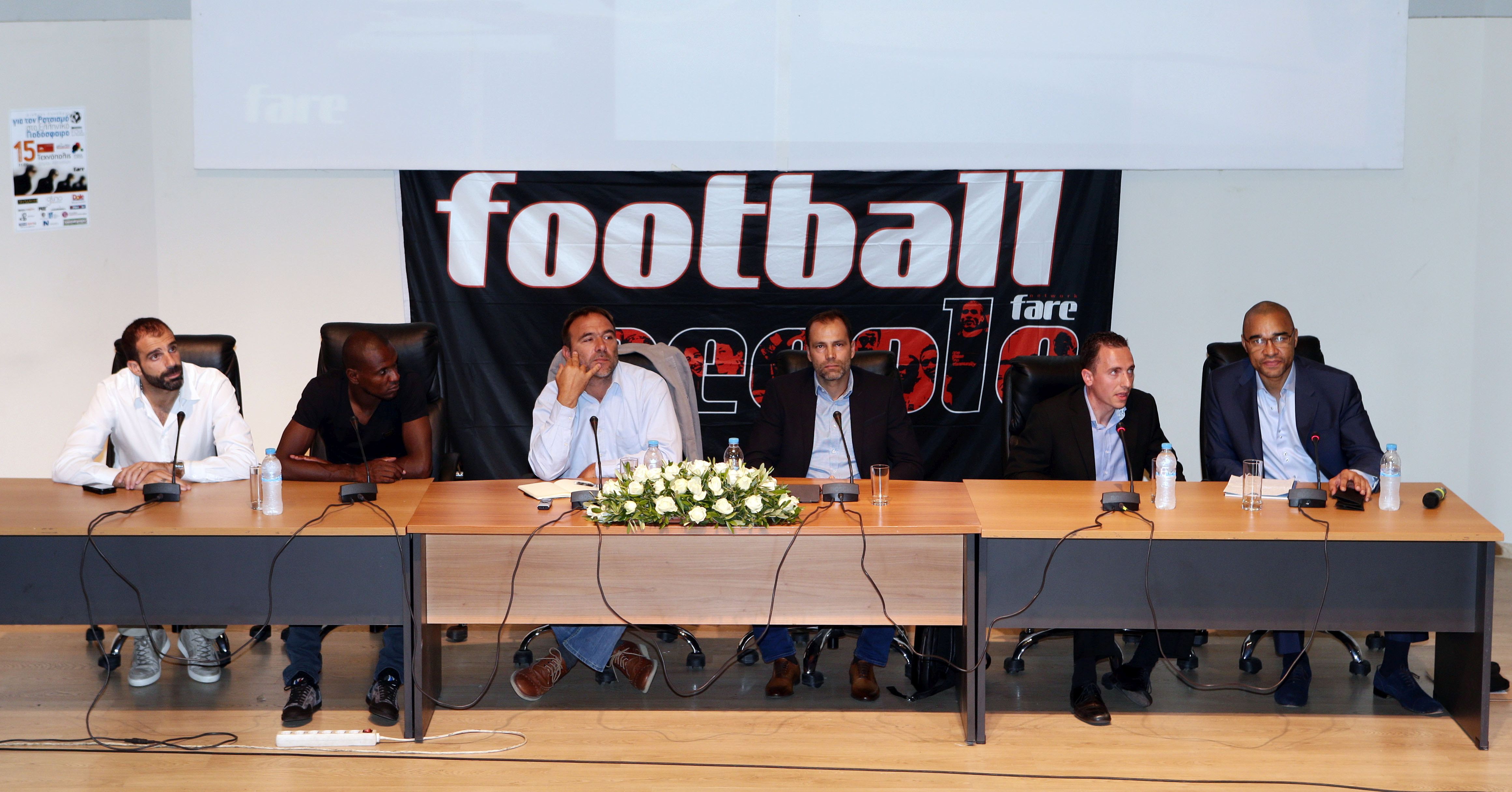 “No to racism, no to discriminations”!