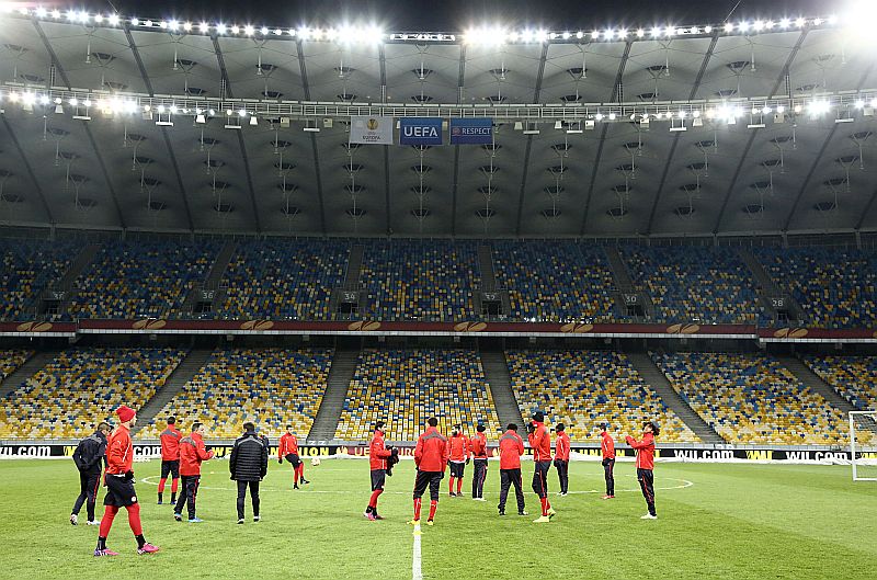 Η προπόνηση στο Κίεβο