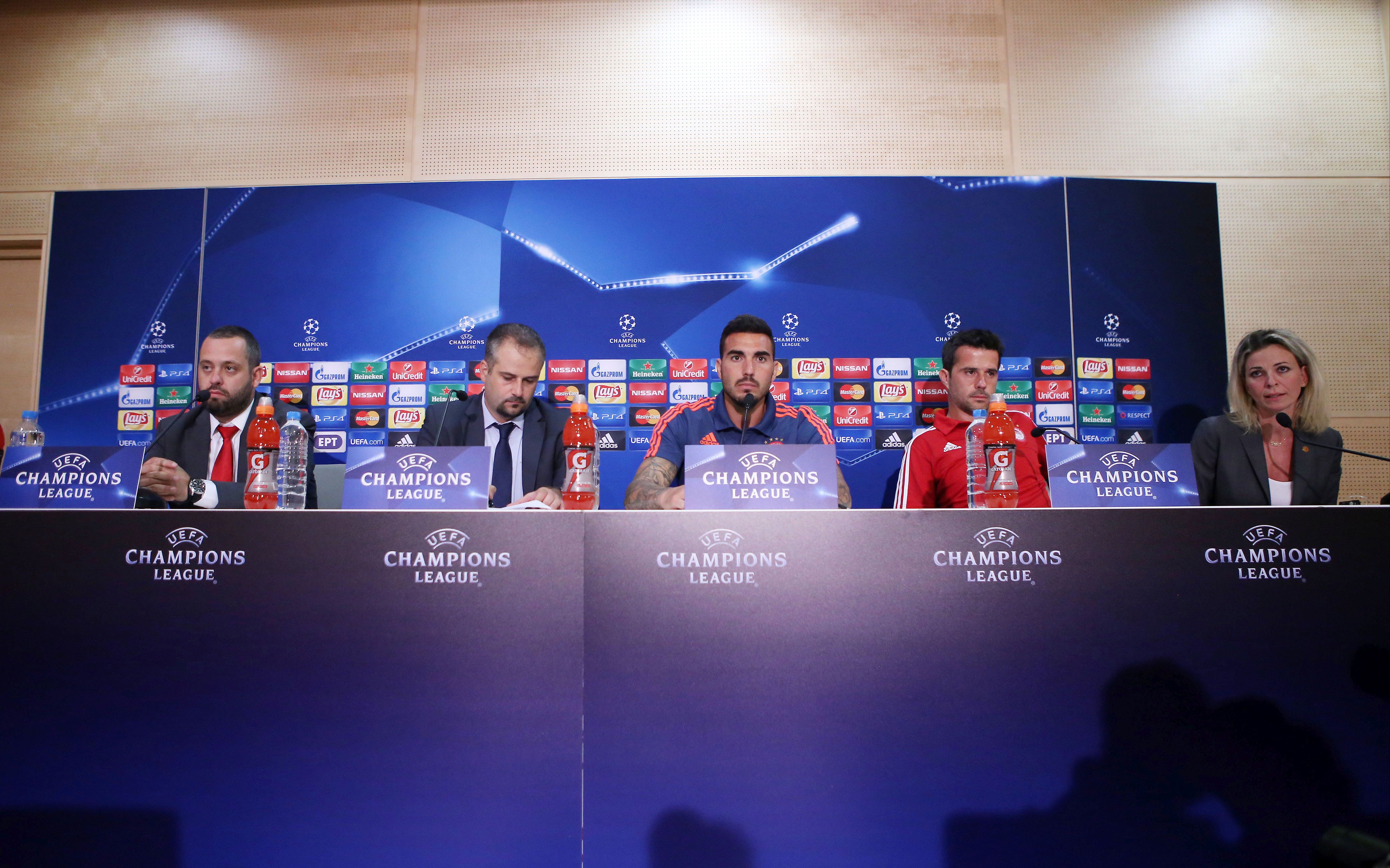 The press conference ahead of the match against Bayern