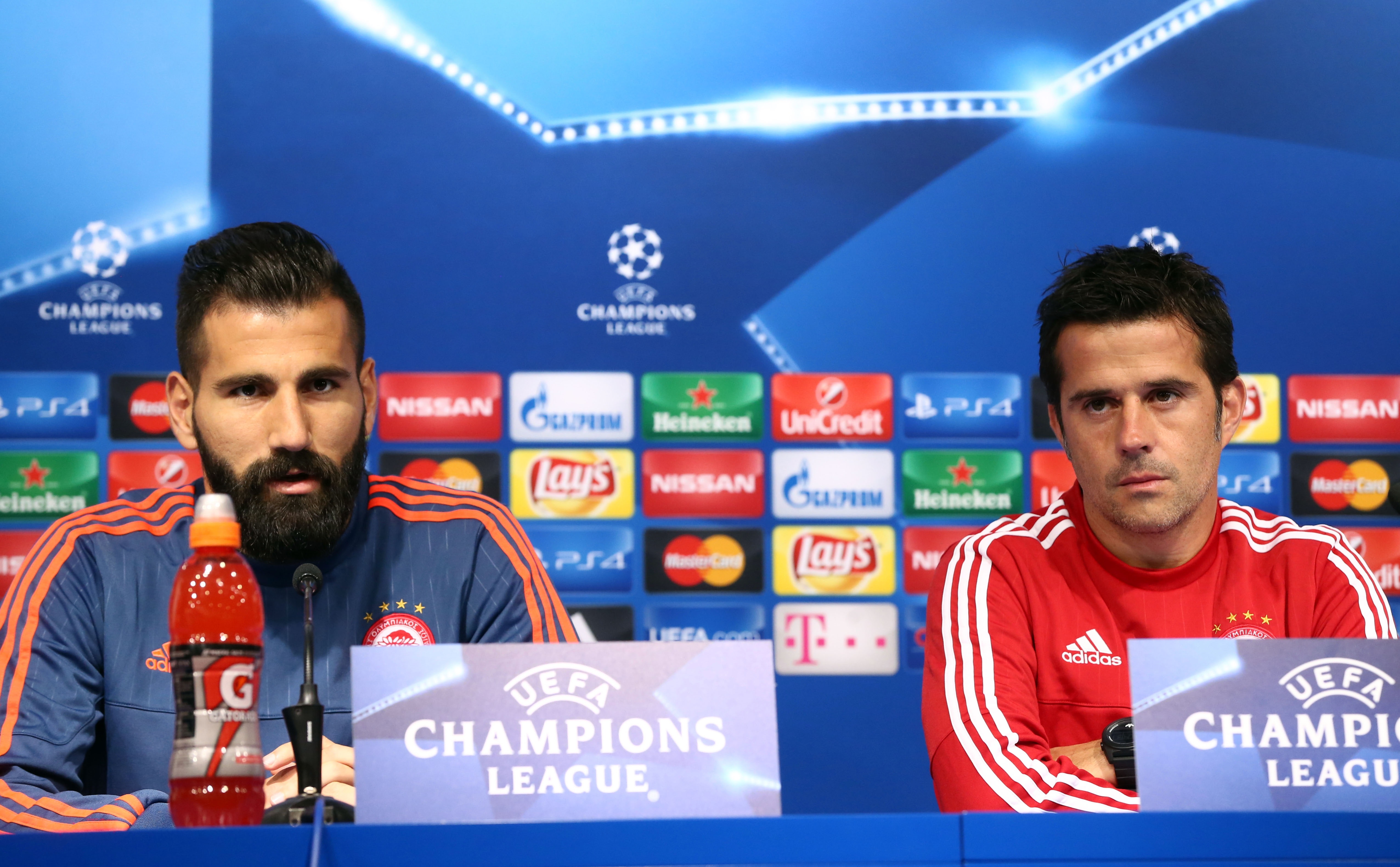 The press conference ahead of the match against Dinamo Zagreb