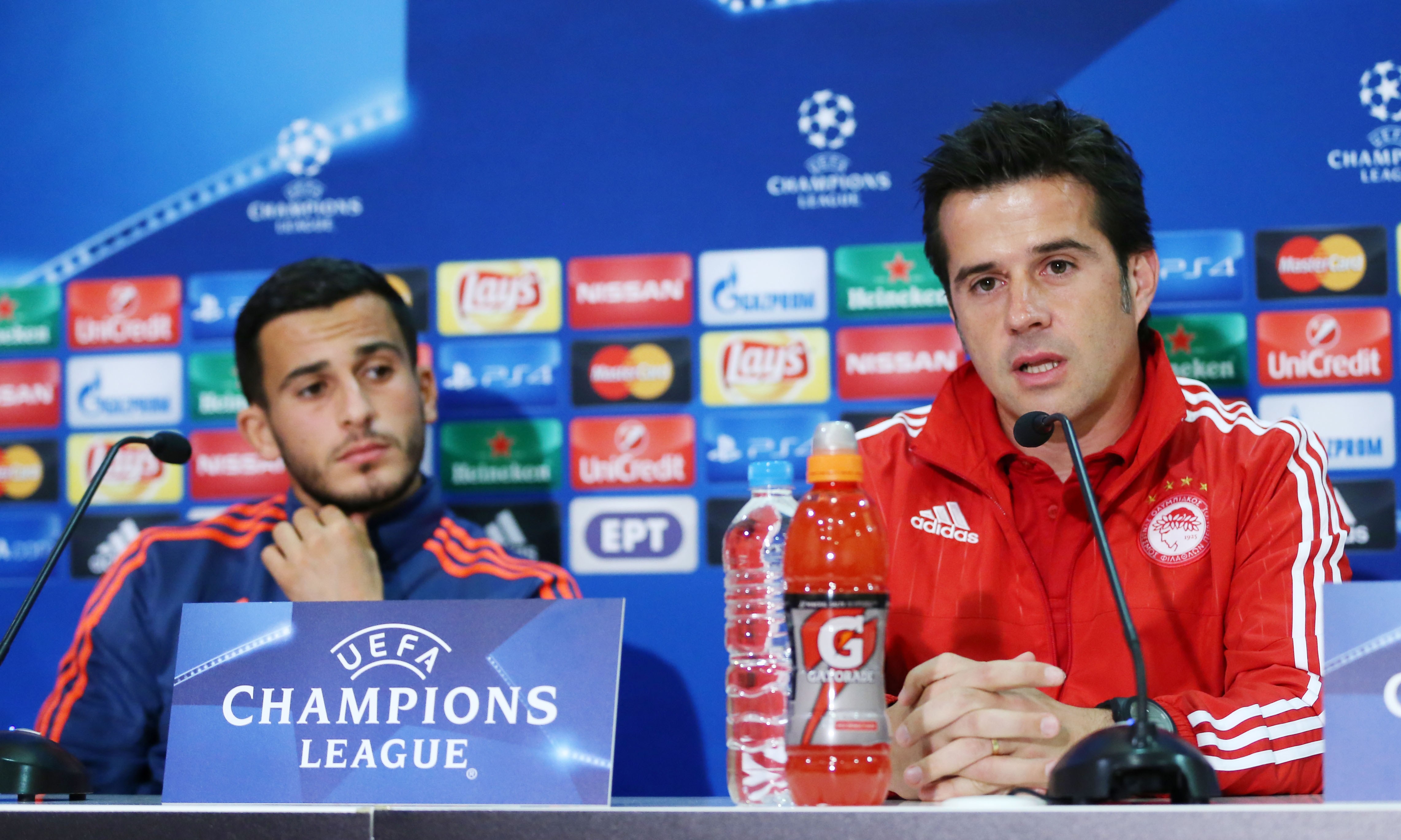 The press conference ahead of the match against Dinamo Zagreb