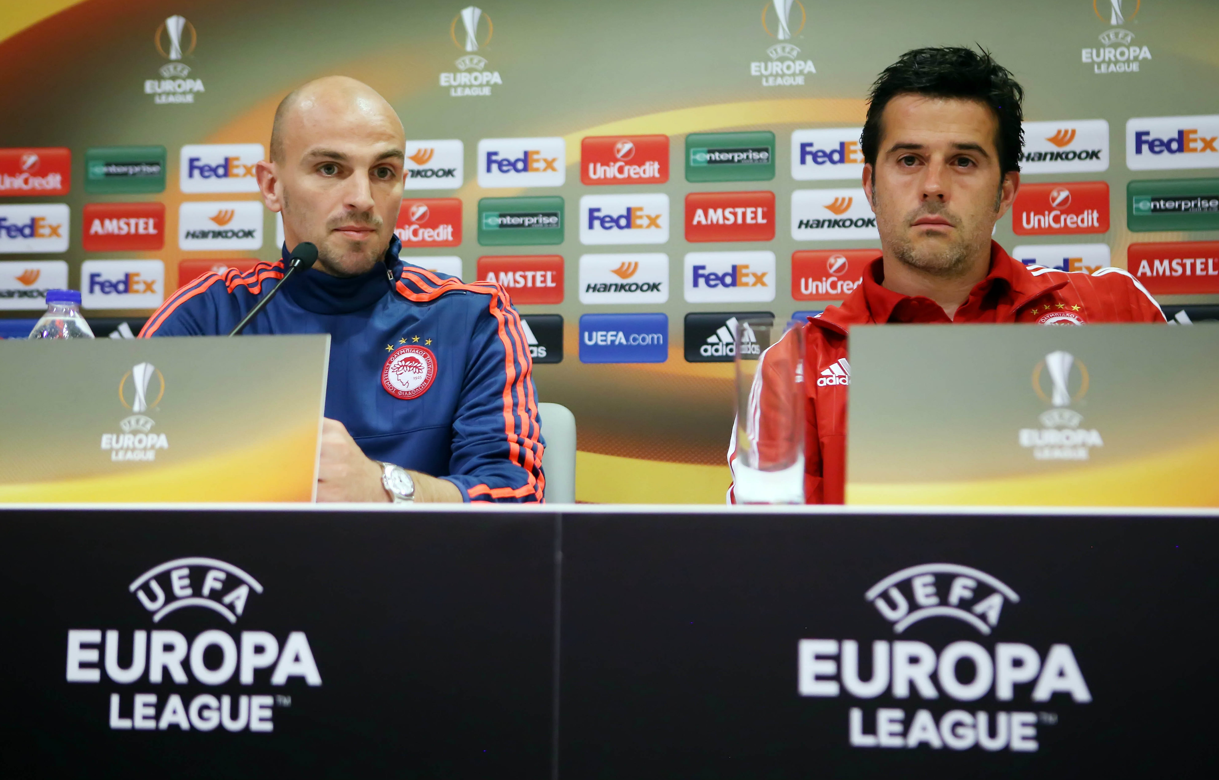 The press conference ahead of the match against Anderlecht