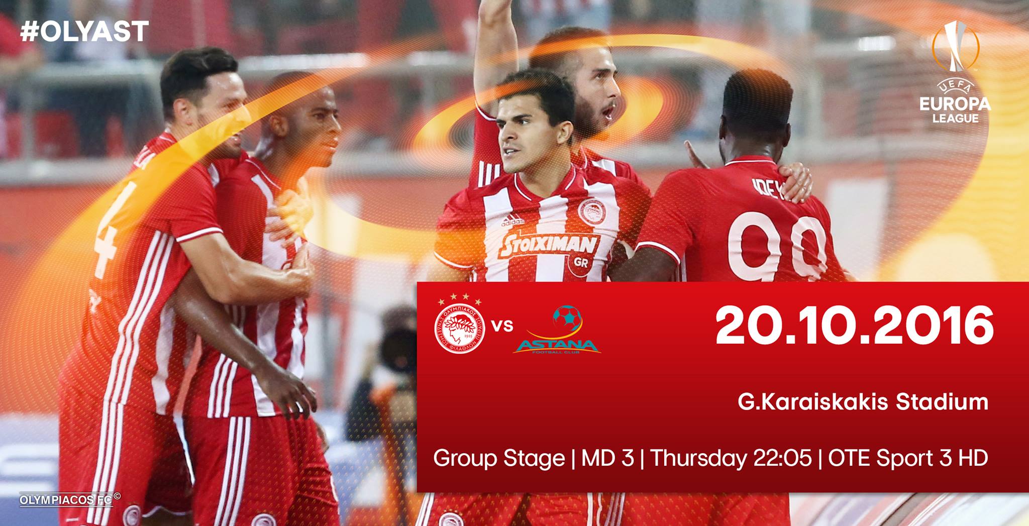 Ολυμπιακός – Αστάνα στις 22:05