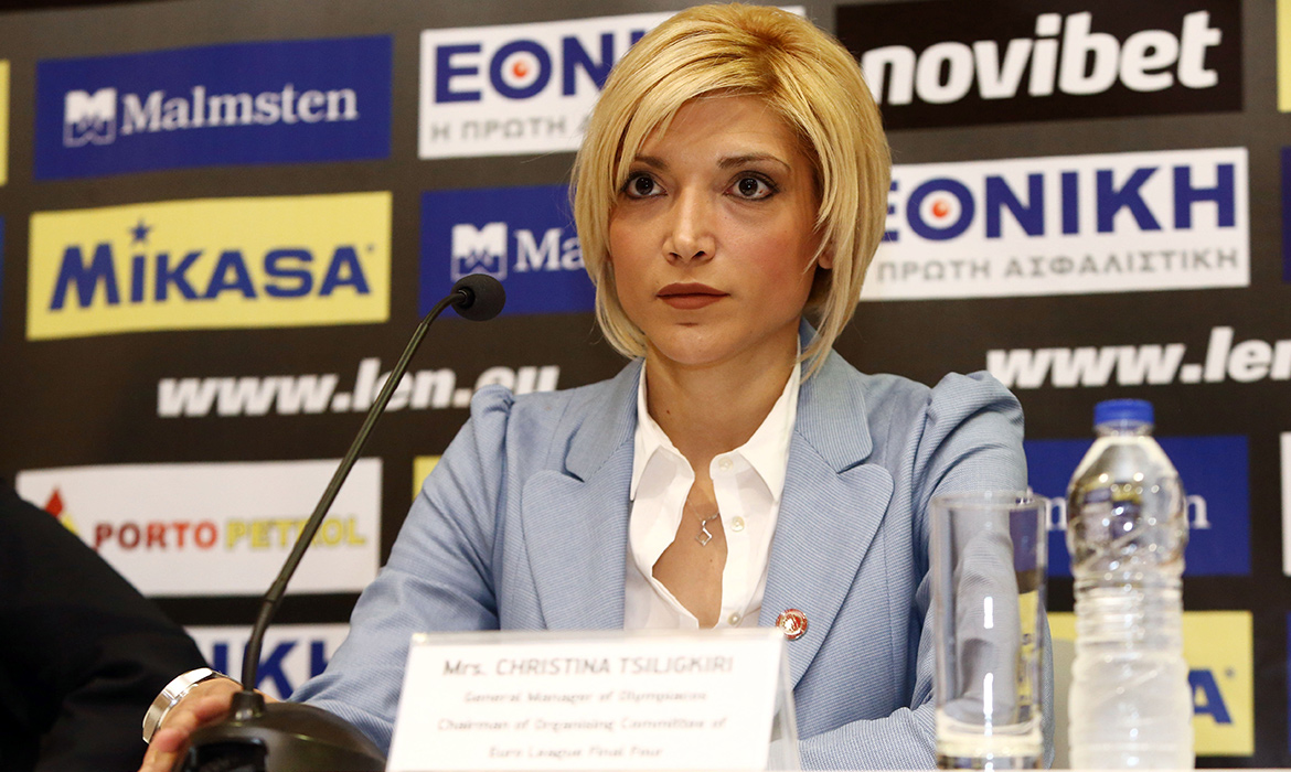 Mrs. Christina Tsiligkiri, Chairman of Organizing Committee and General Manager of Olympiacos, made her personal flash-back on the event
