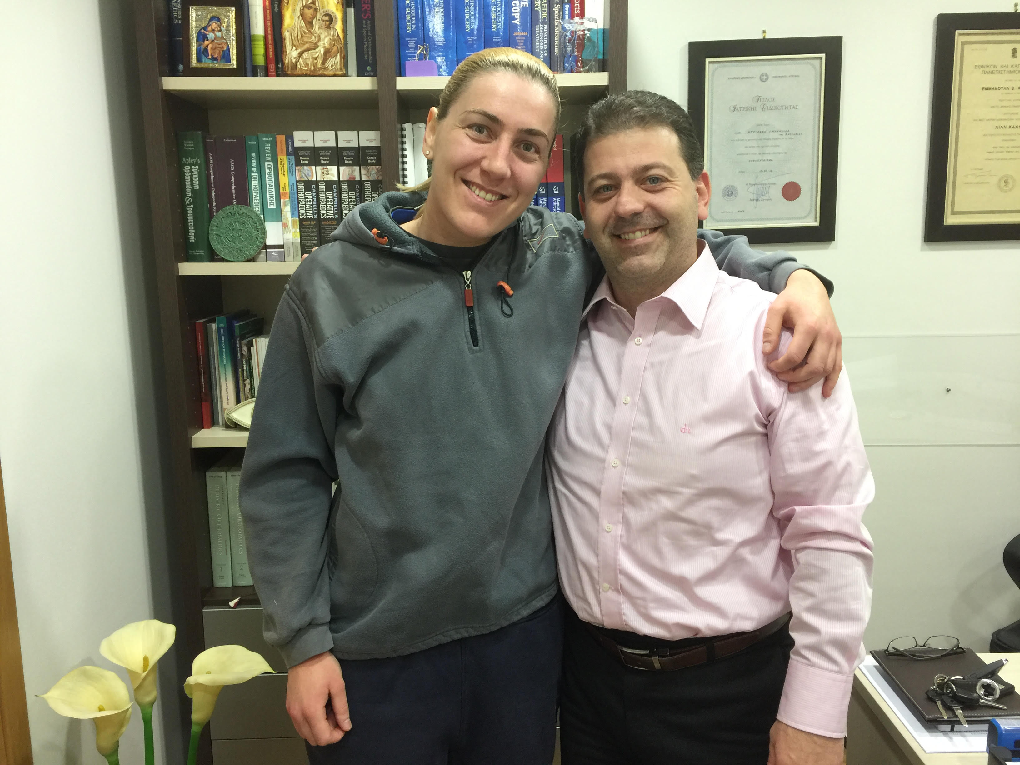 Υποβλήθηκε σε αρθροσκόπηση η Χαλιβέρα