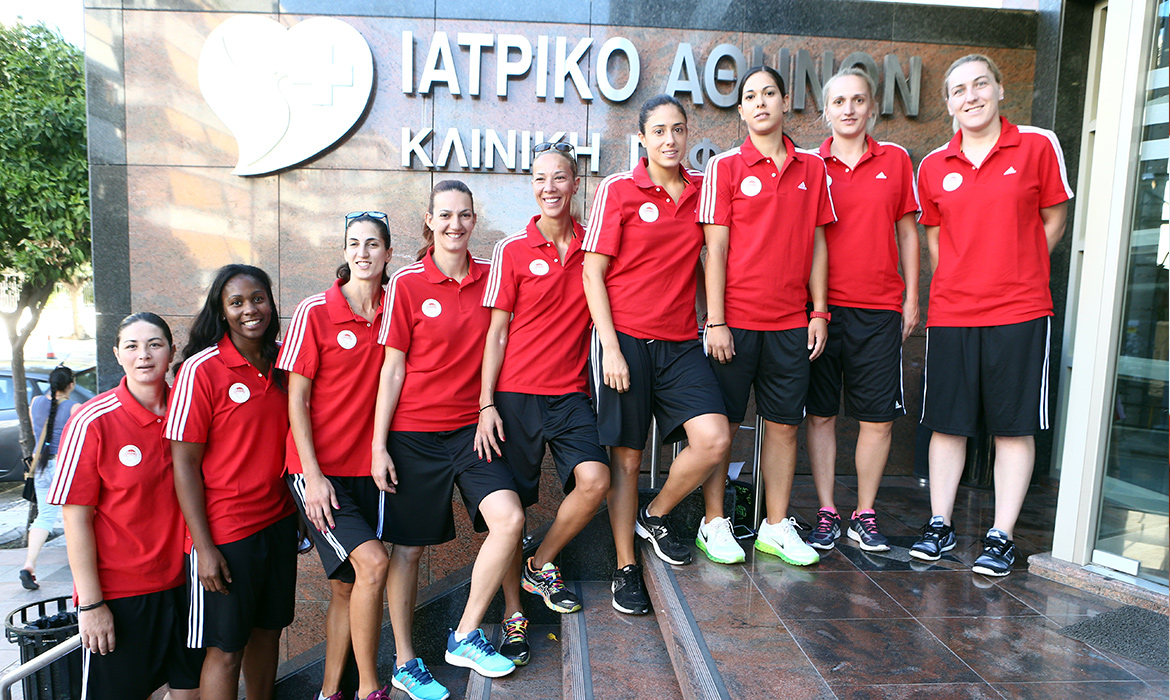 Για Ιατρικά τεστ η ομάδα Μπάσκετ Γυναικών