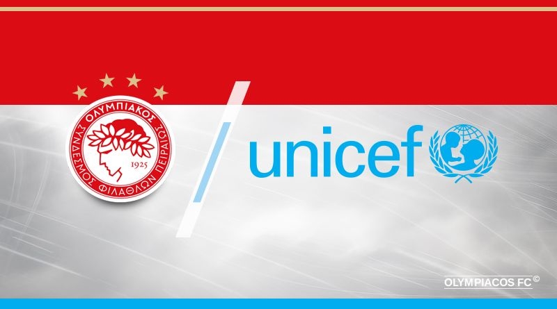 Olympiacos and UNICEF together at the TV Marathon!