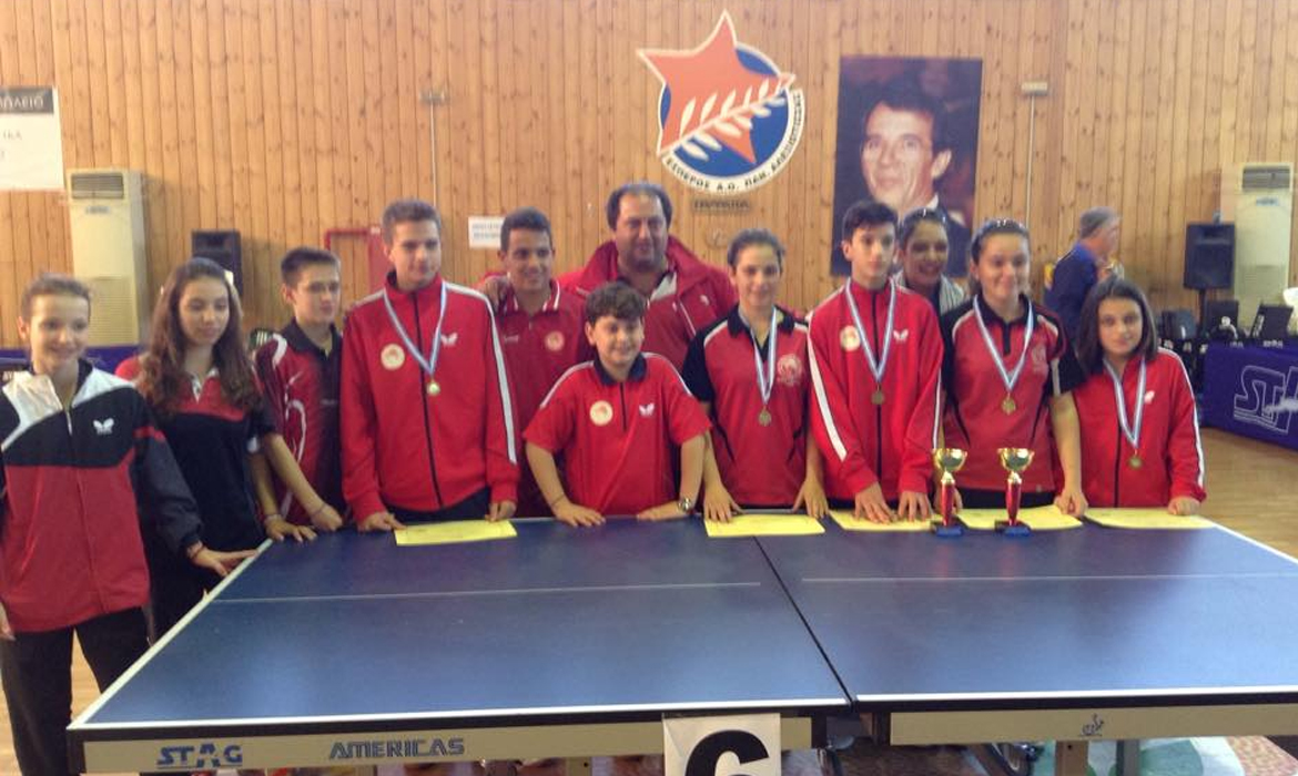 Ακόμα 5 μετάλλια η Ακαδημία Πινγκ Πονγκ