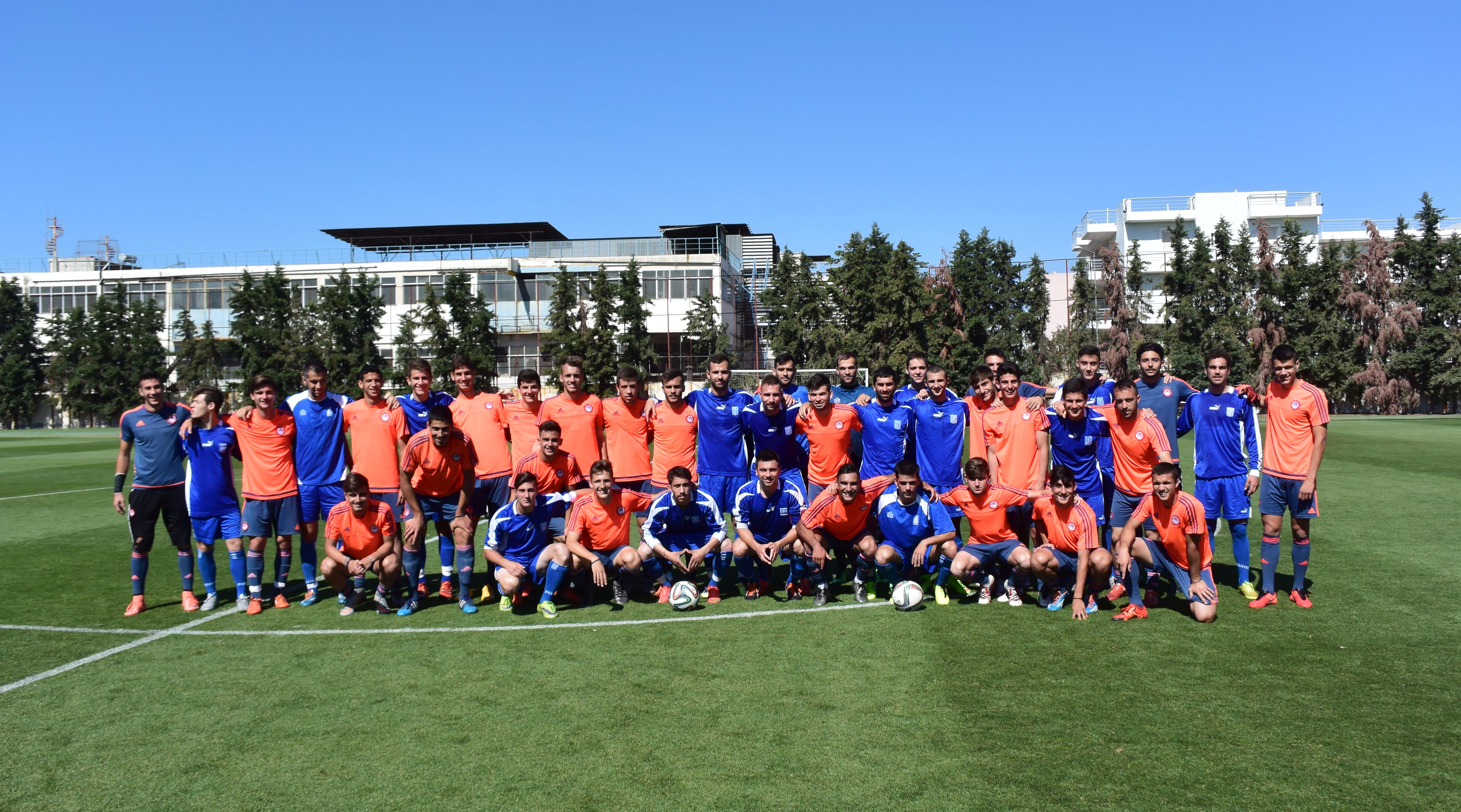 Φιλικός αγώνας της Κ-20 με την Εθνική Ενόπλων!