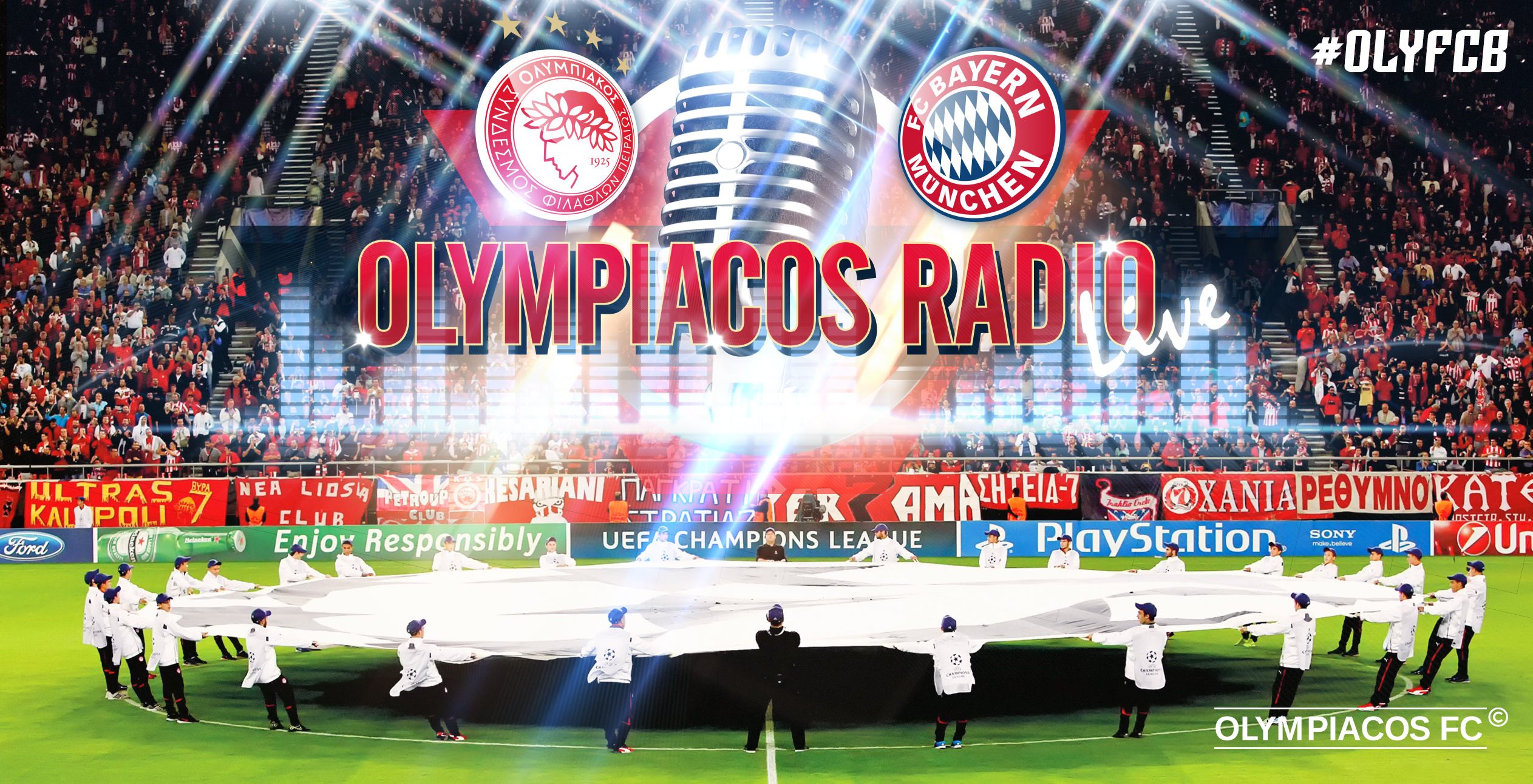 Ολυμπιακός – Μπάγερν Μονάχου από το Olympiacos Web Radio