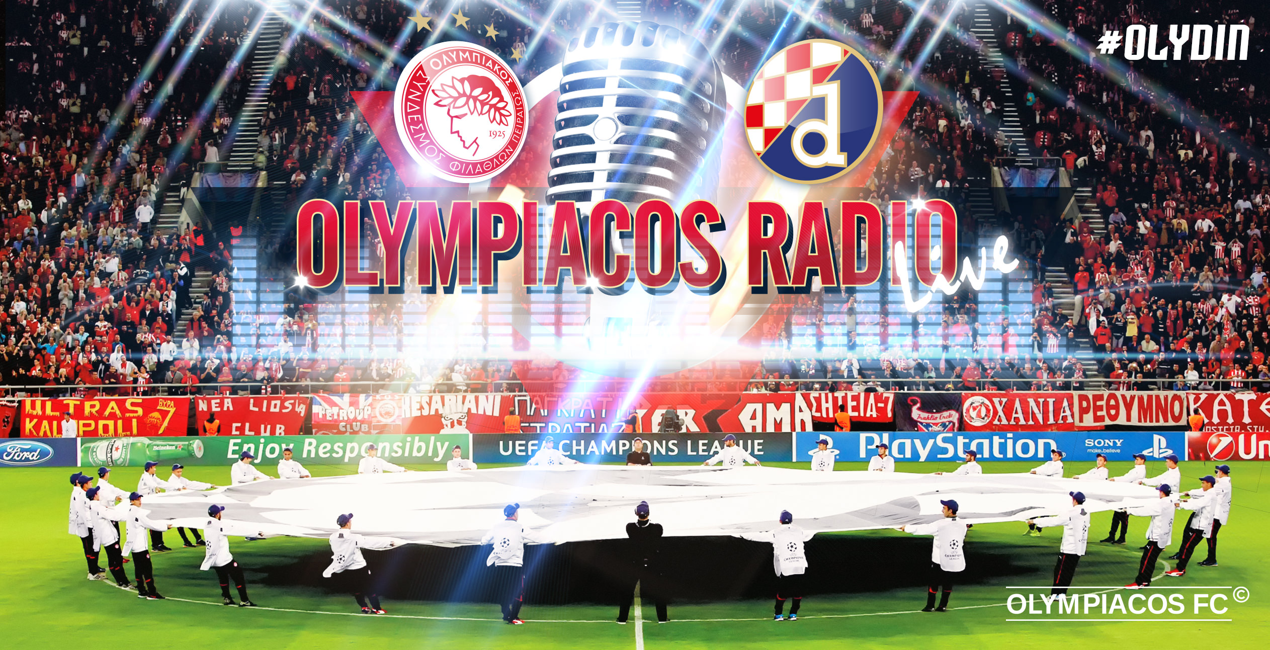 Ολυμπιακός – Ντιναμό Ζάγκρεμπ από το Olympiacos Web Radio