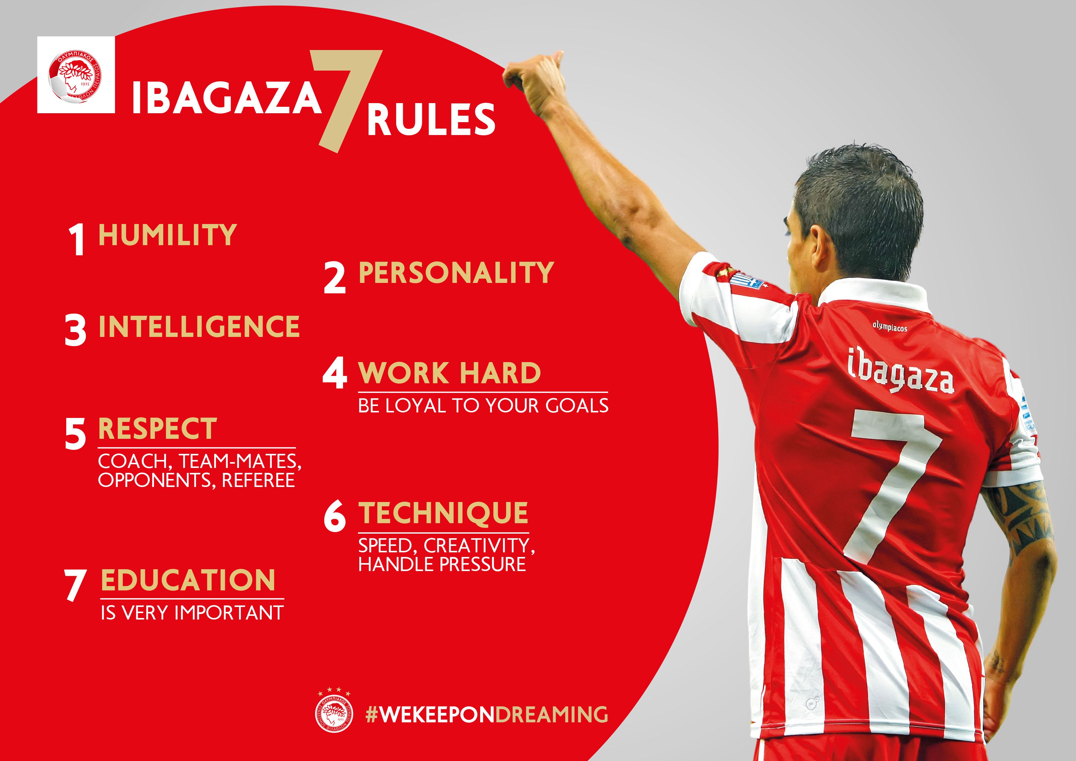 Οι 7 κανόνες του Αριέλ Ιμπαγάσα!