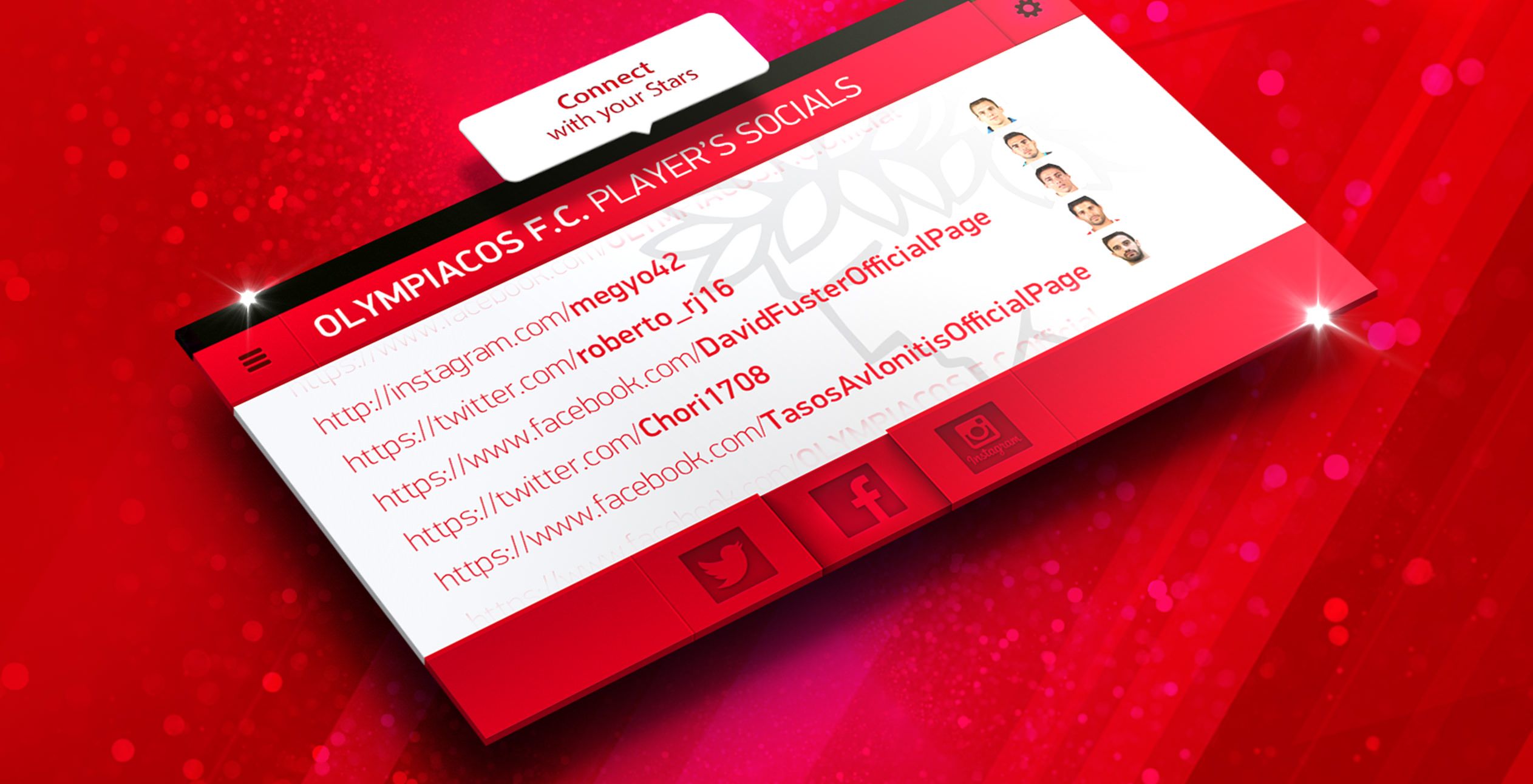 The red-and-white digital map!