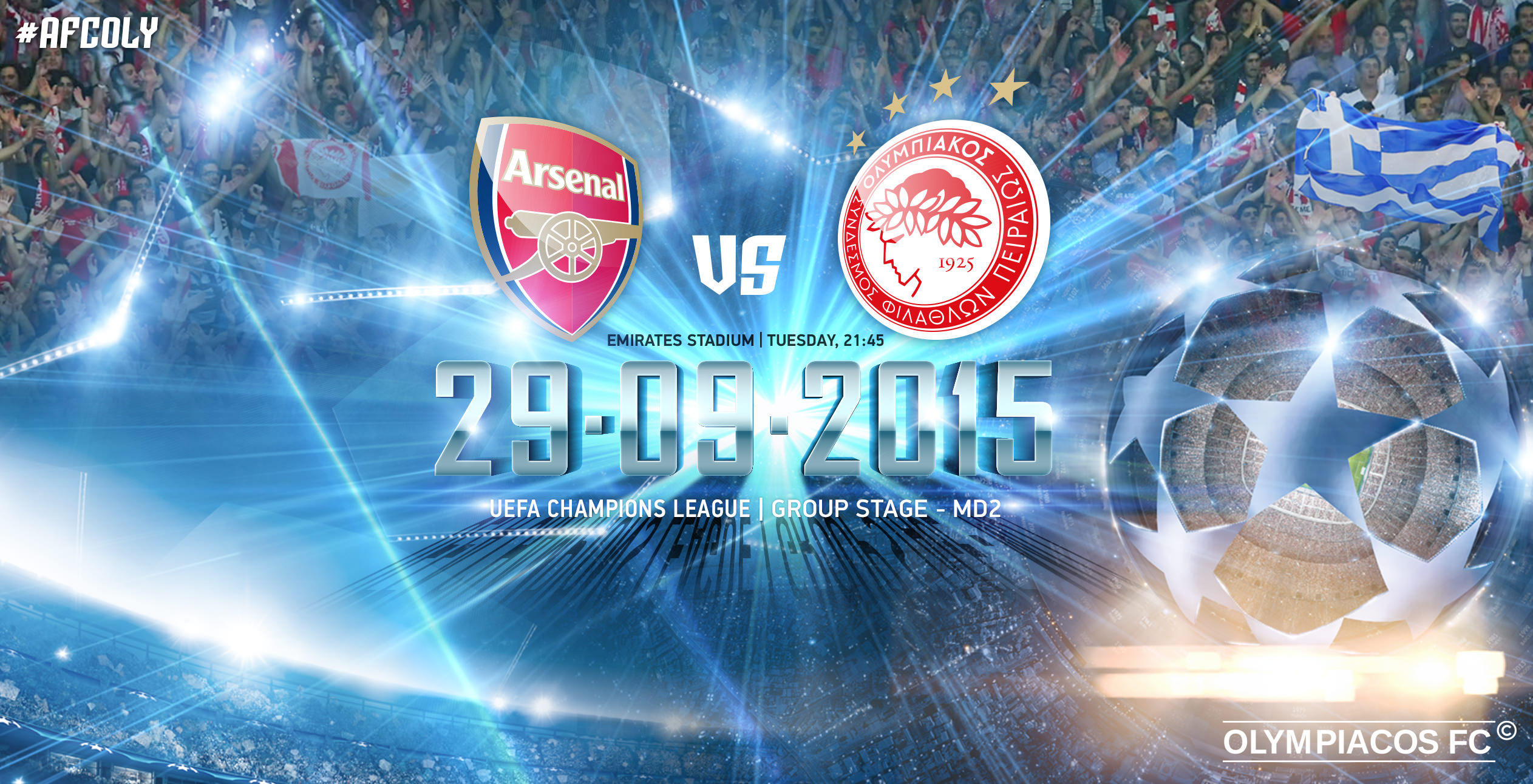 Άρσεναλ – Ολυμπιακός 21:45