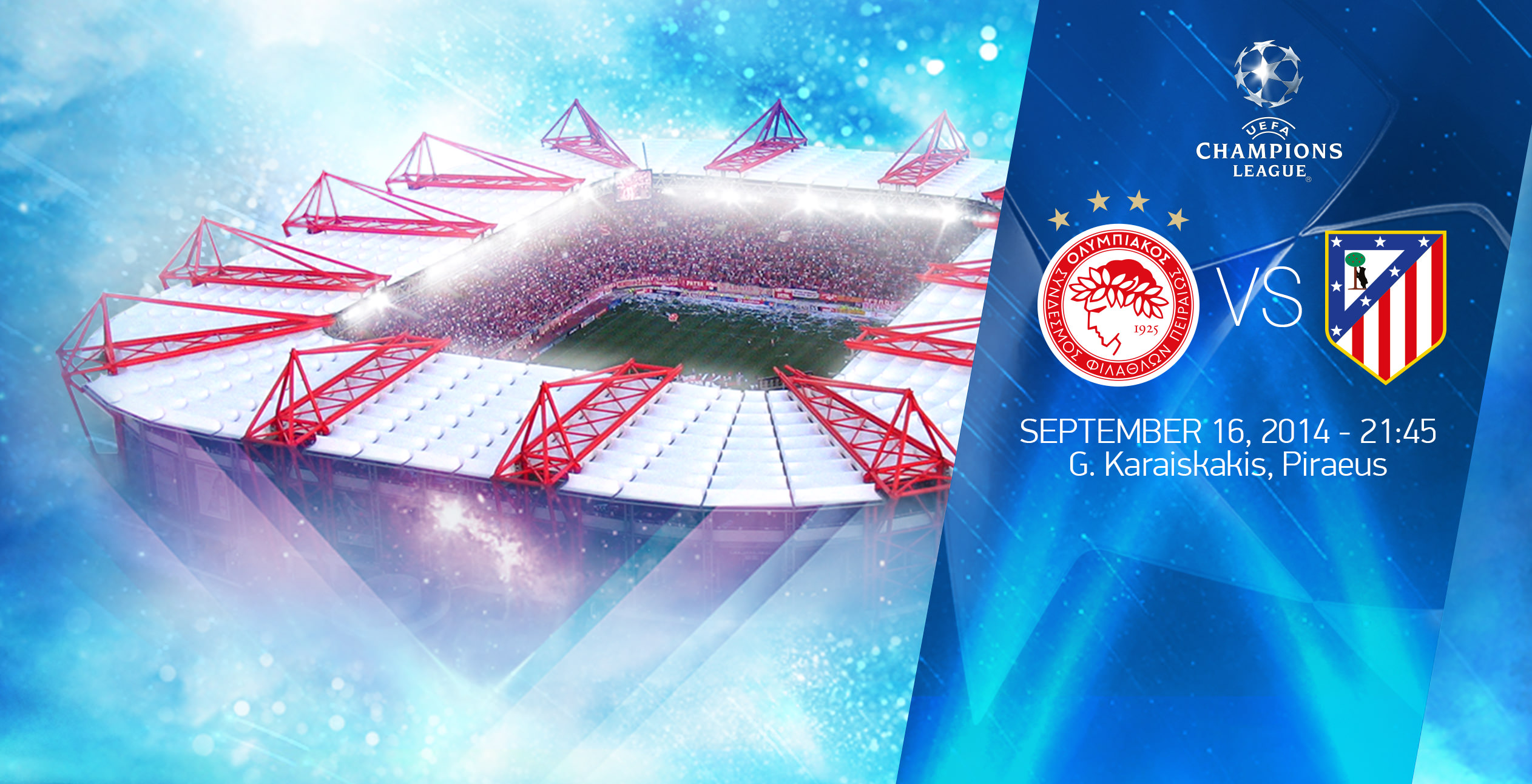 Ολυμπιακός – Ατλέτικο Μαδρίτης 21:45