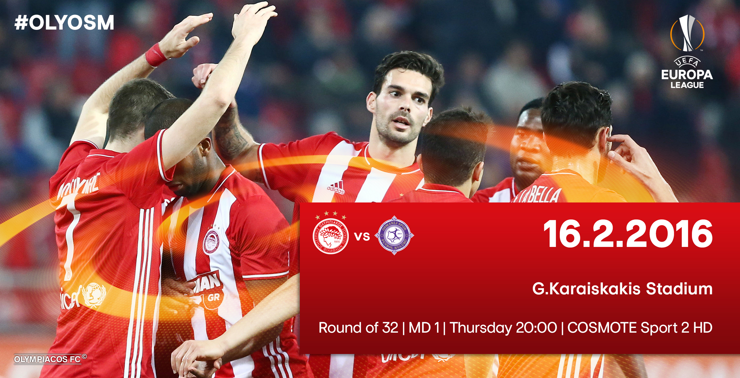 Ολυμπιακός – Οσμανλισπόρ στις 20:00
