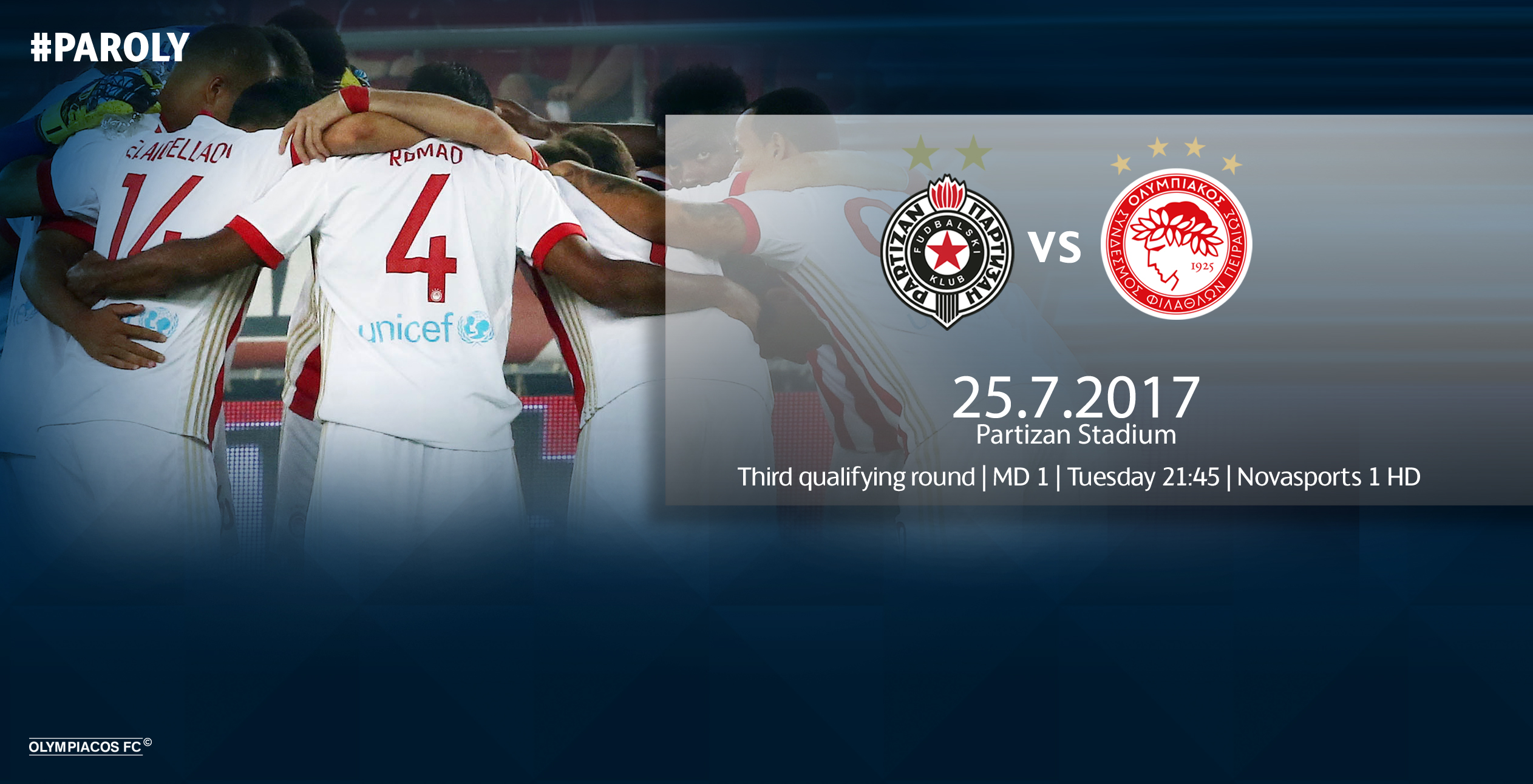 Παρτιζάν – Ολυμπιακός στις 21:45