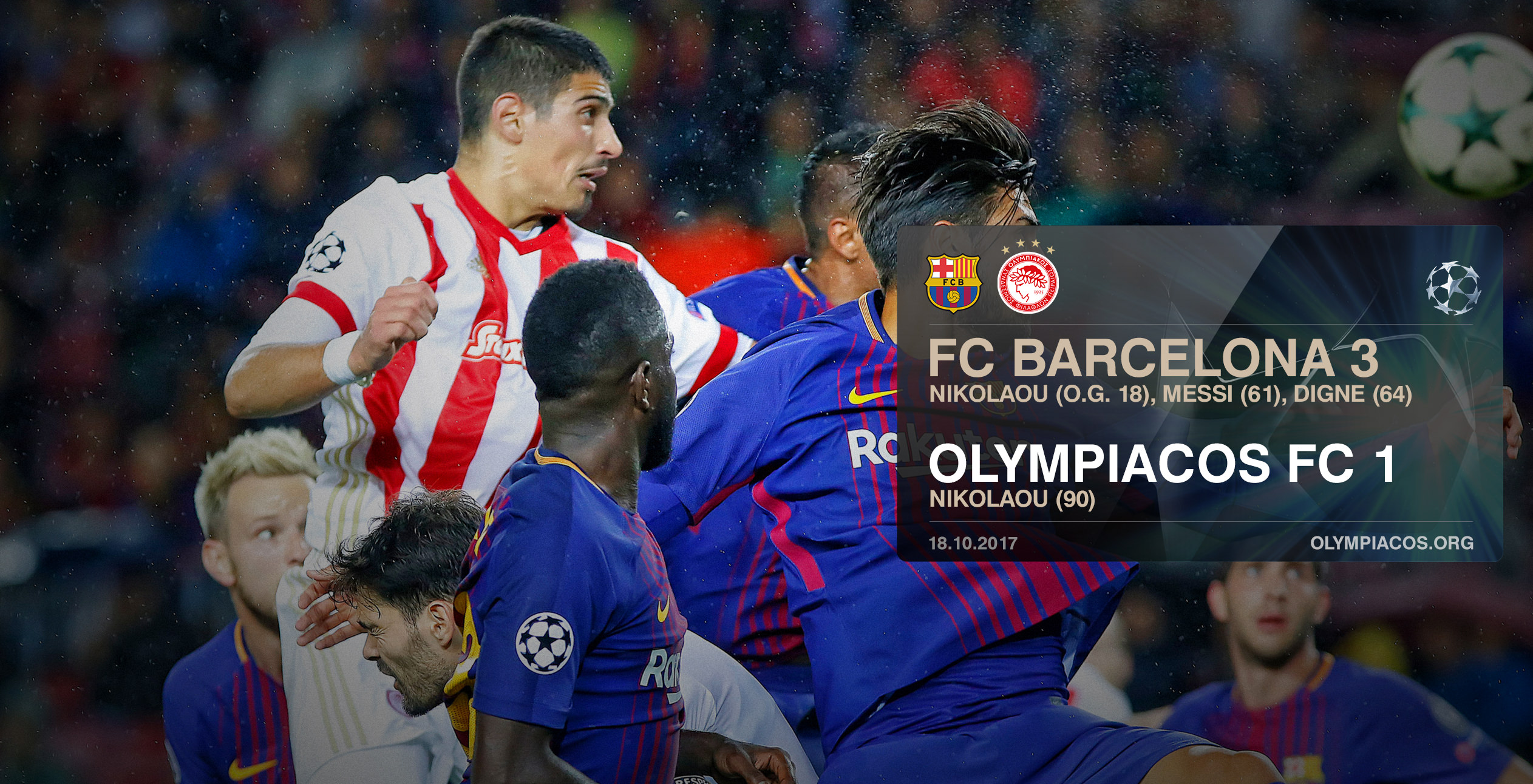 Barcelona – Olympiacos 3-1