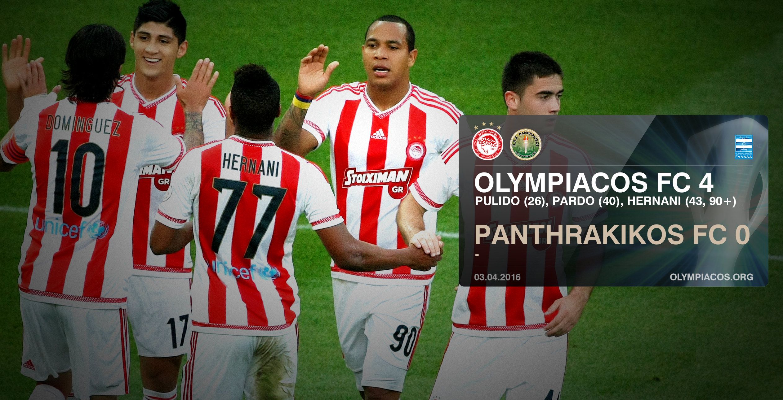 Scorching Olympiacos in a cold empty stadium