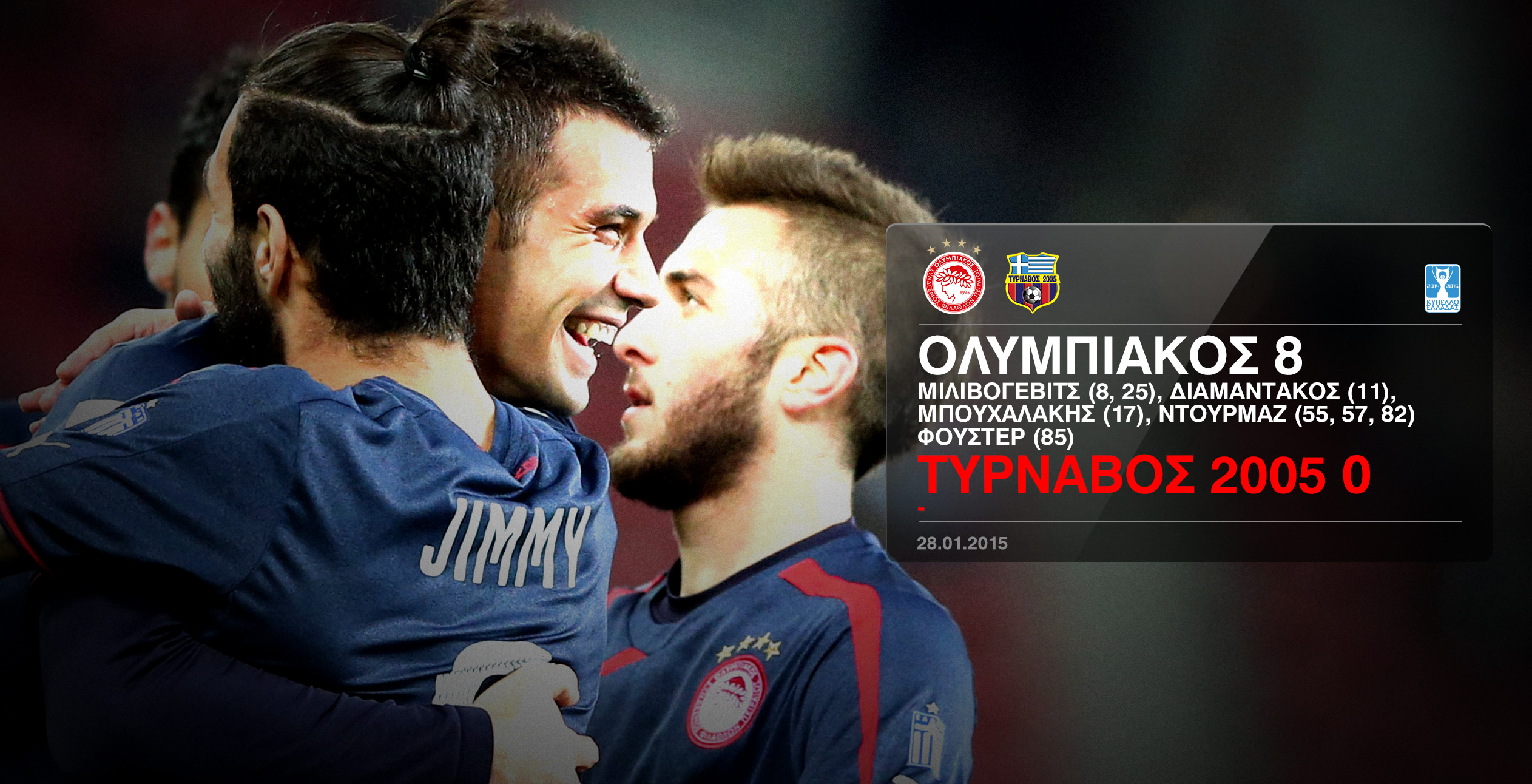 Olympiacos – Tyrnavos 8-0