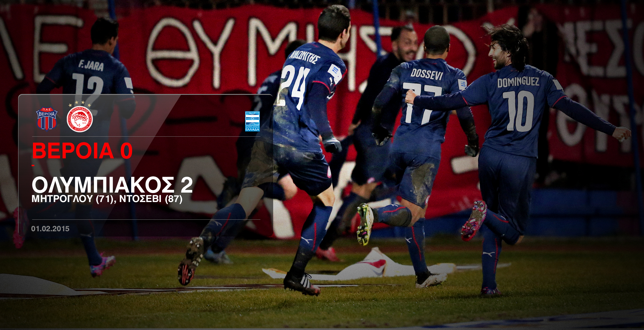 Veria – Olympiacos 0-2