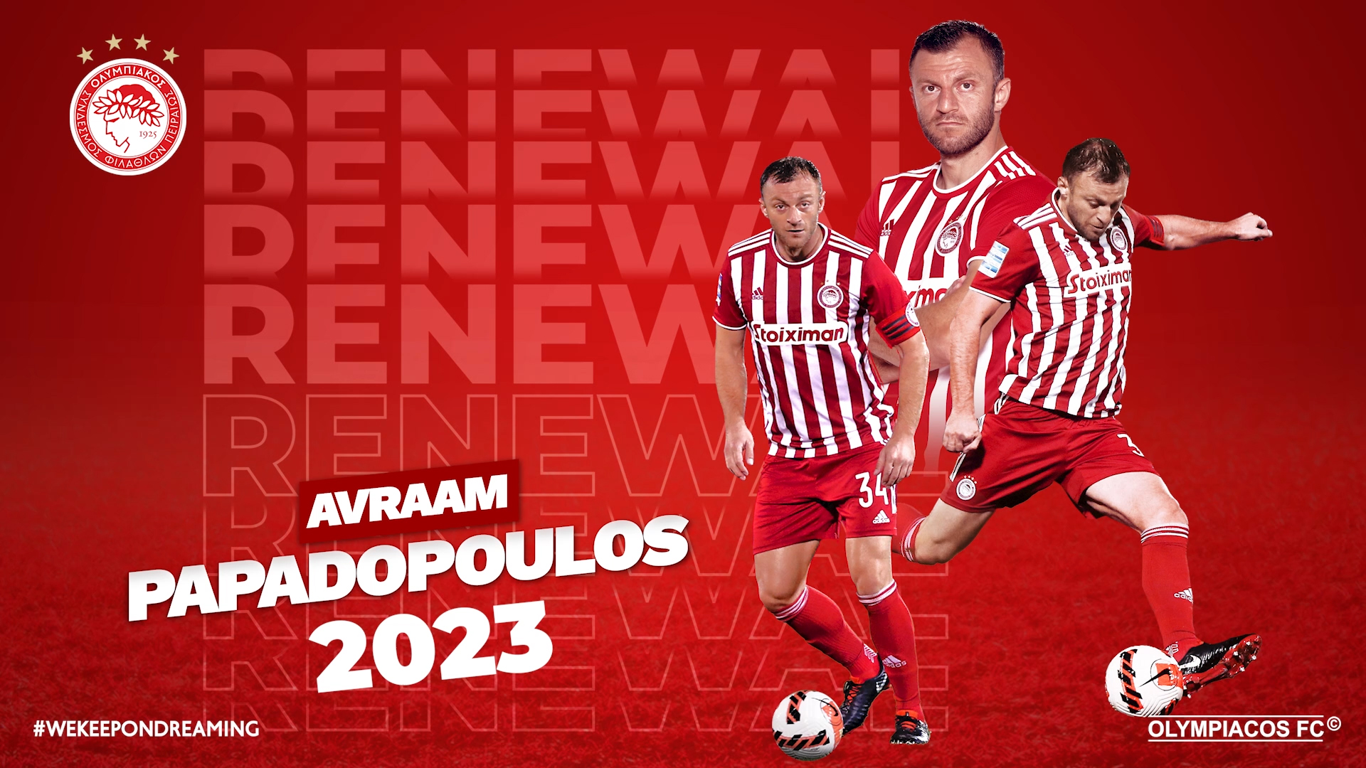 Avraam Papadopoulos renews contract