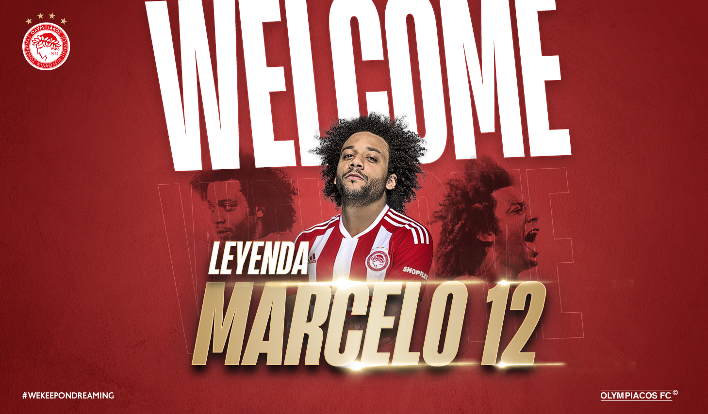Σε live streaming η παρουσίαση του Μαρσέλο από τον Ολυμπιακό