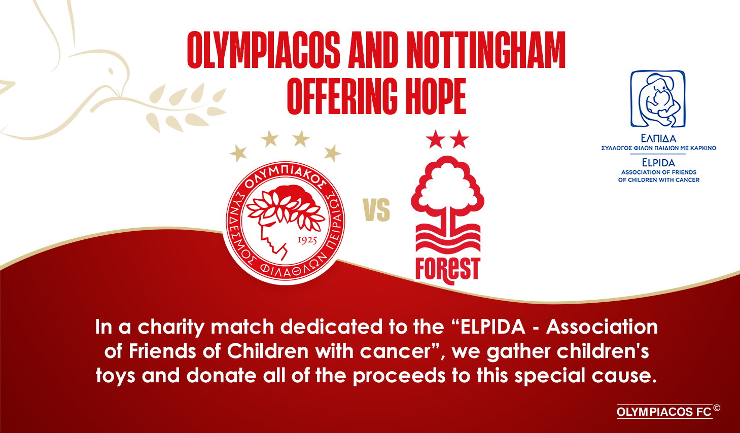 Olympiacos and Nottingham offering HOPE