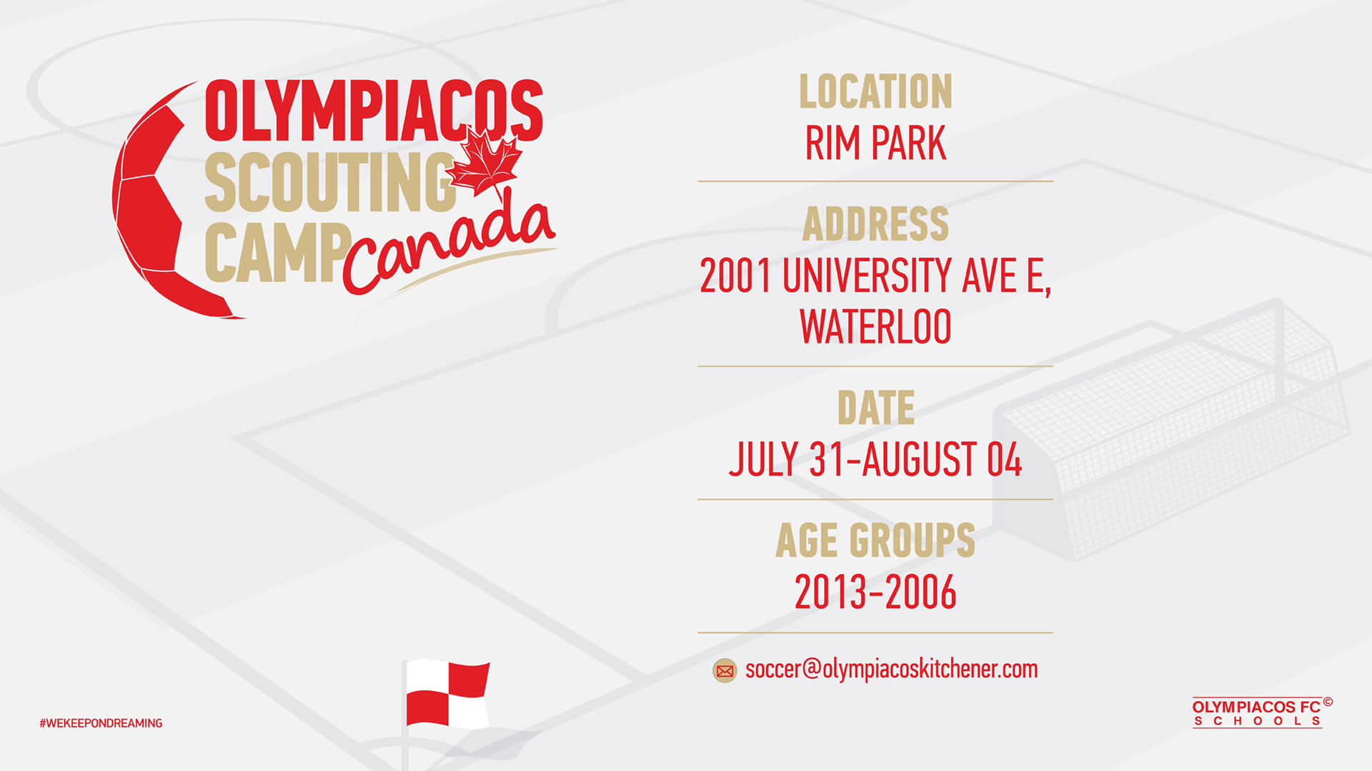 The first Olympiacos Scouting Camp in Canada is up and running!