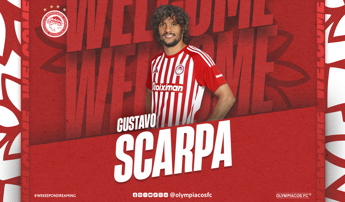 Gustavo Scarpa rejoint l’Olympiacos