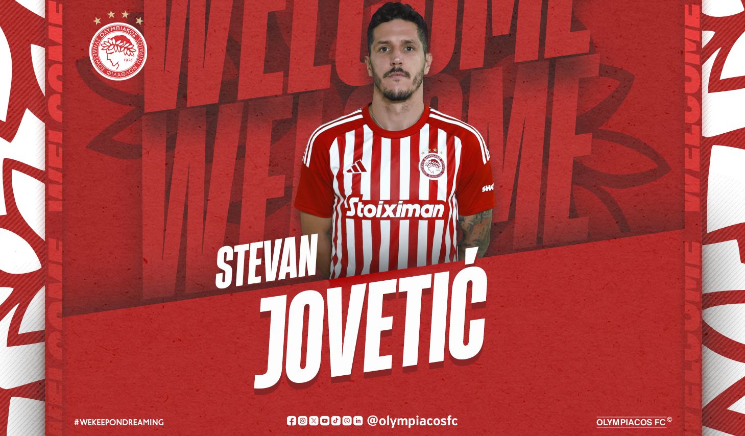 Stevan Jovetić rejoint l’Olympiacos