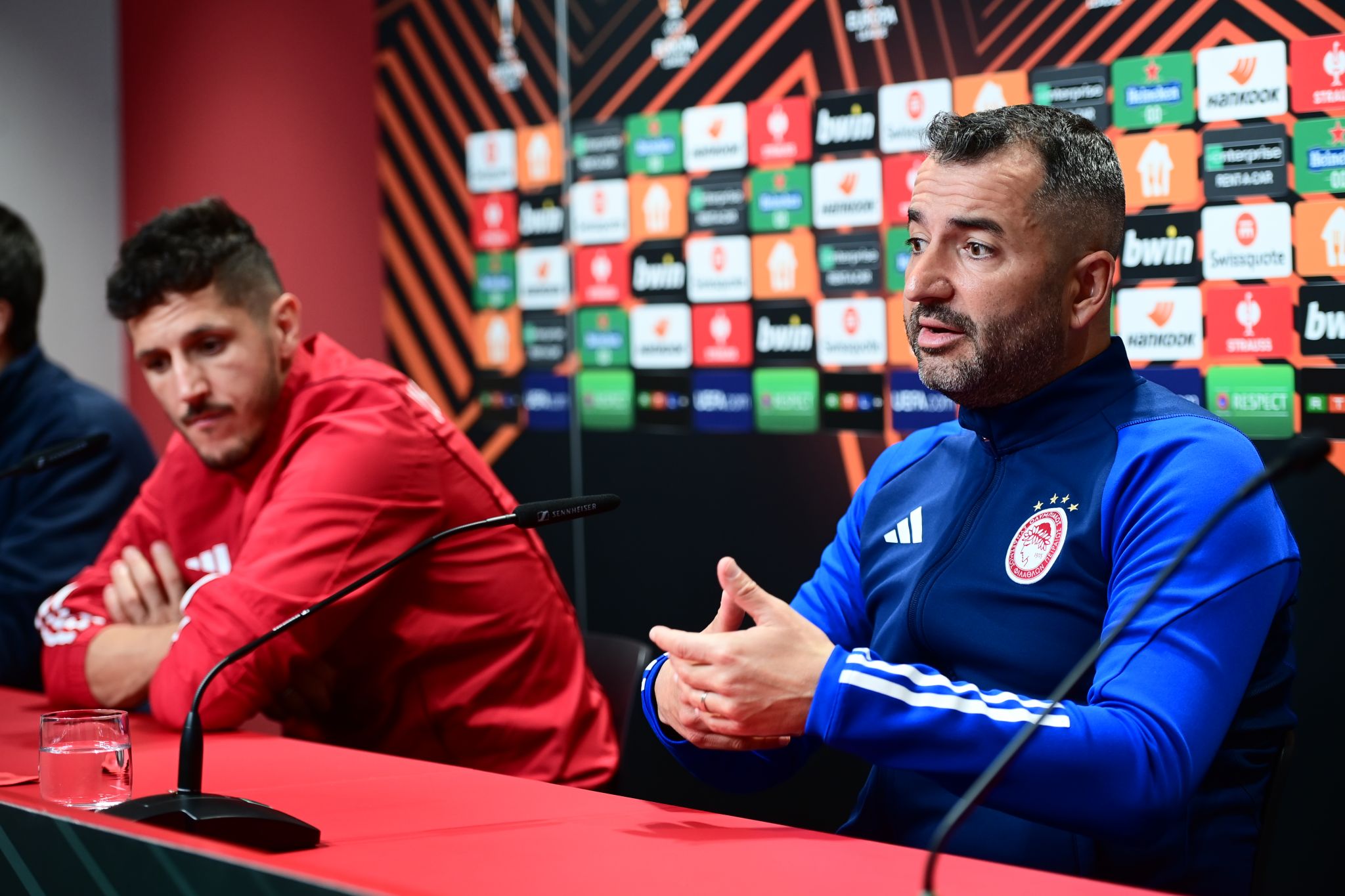 The pre-match press conference for the game with Freiburg