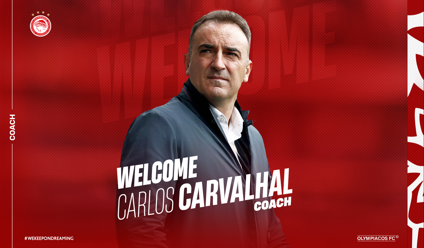 Communiqué de presse de l’Olympiacos FC sur la signature de Carlos Carvalhal